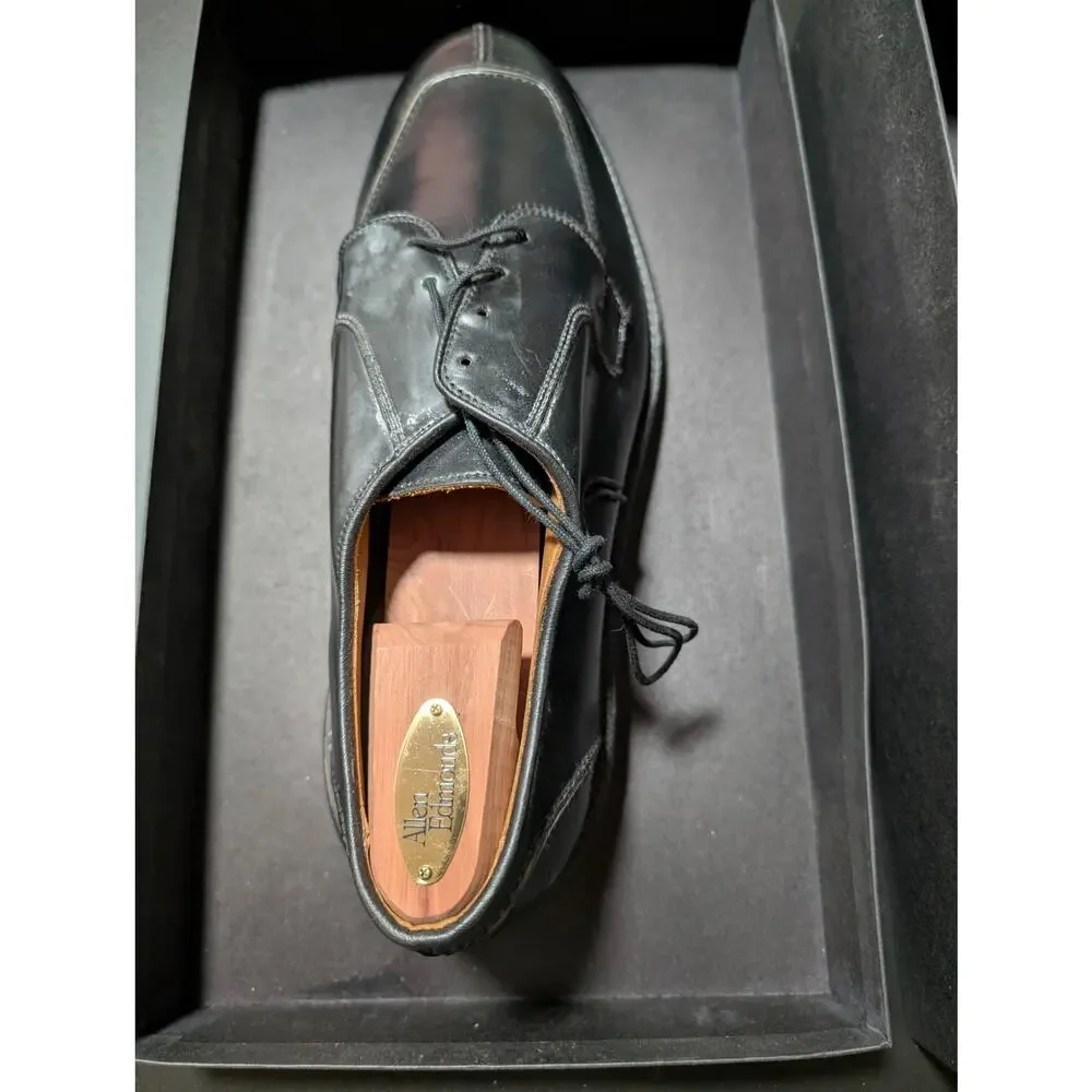 NIB Vintage Allen Edmonds Custom Made Black Cordovan Shell Hancock 12EEE